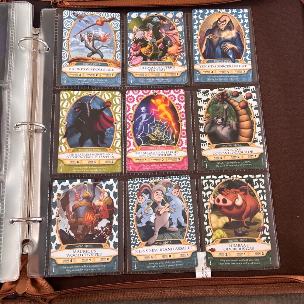 Disney Sorcerers of the Magic Kingdom SOTMK Card Lot 50+ Cards with Binder & Map - Picture 9 of 10